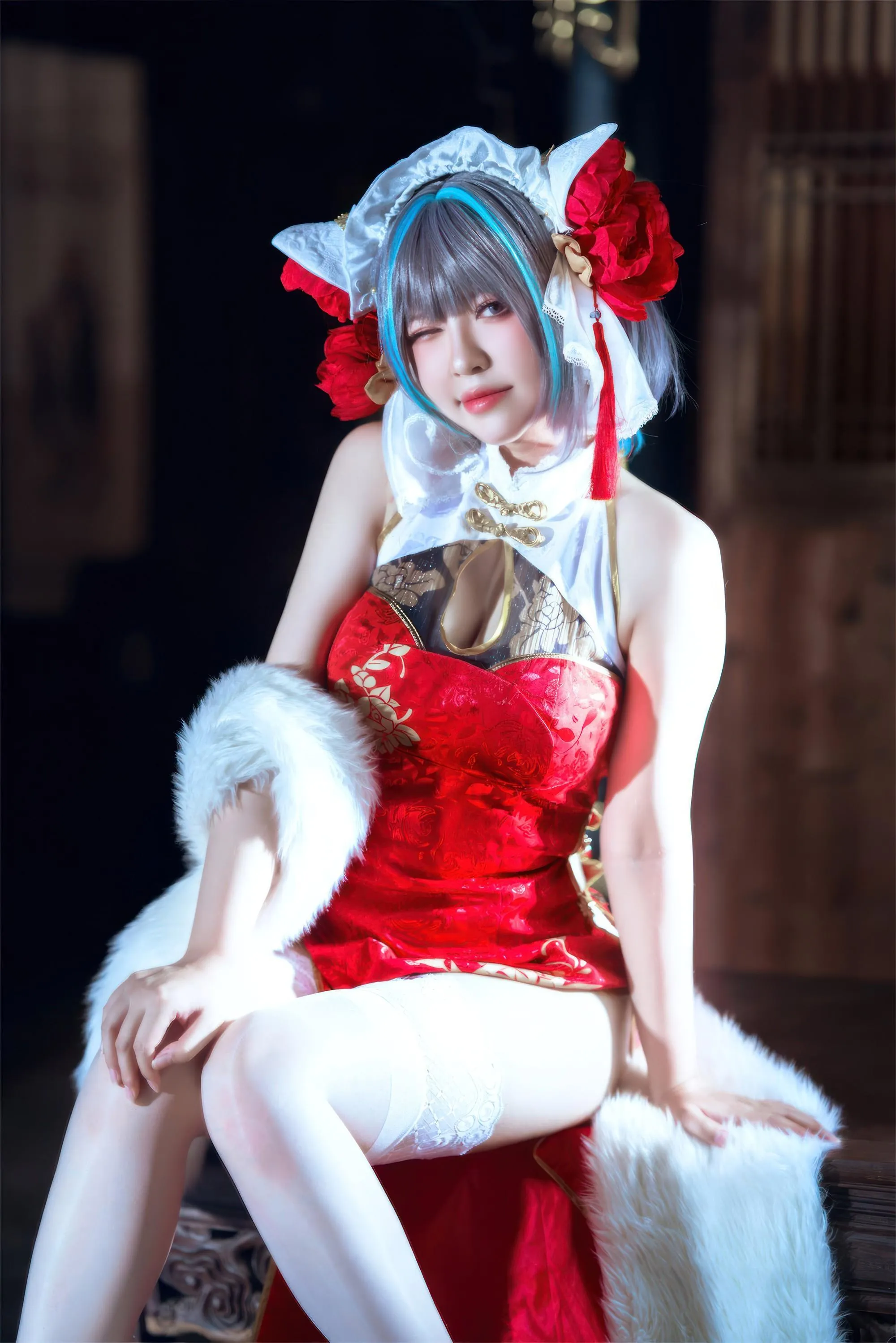 BANBANKO 半半子 – NO.72  柴郡中华娘旗袍 [45P]插图7